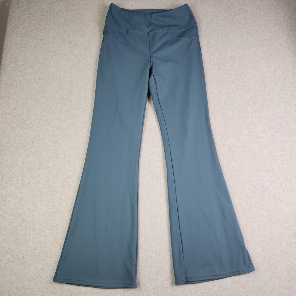 Halara Flare Leggings Women Medium Blue Yoga Gym Workout Activewear High Waisted